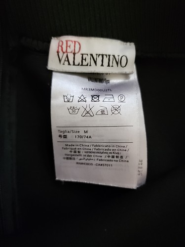 RED VALENTINO Scuba Style Jersey A-line Skirt Black, Size M Ribbed Waist - Picture 4 of 5