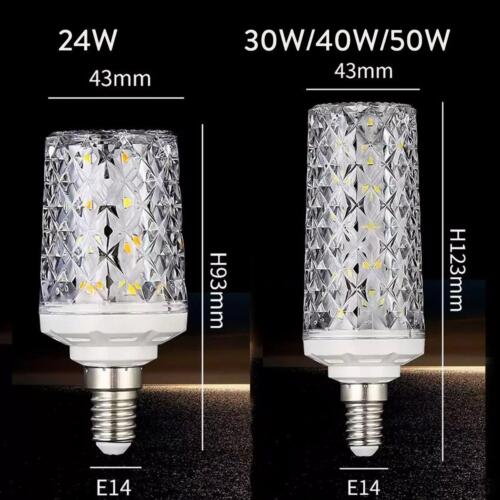 E14 E27 Led Corn Bulb 24W 30W 40W 50W Lighting Room Light Bulbs Warm Lamp Home - Picture 2 of 11