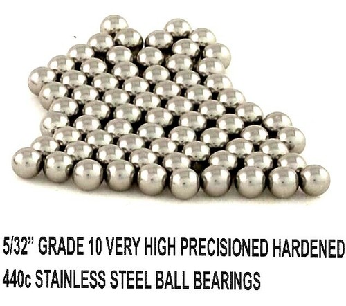 COMPLETE BICYCLE BEARING OVERHAUL KIT G10 440c STAINLESS STEEL 1/4" 3/16" 5/32 - Picture 6 of 11
