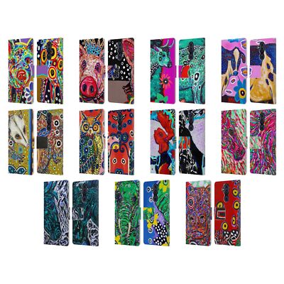 OFFICIAL MAD DOG ART GALLERY ANIMALS LEATHER BOOK WALLET CASE FOR NOKIA PHONES