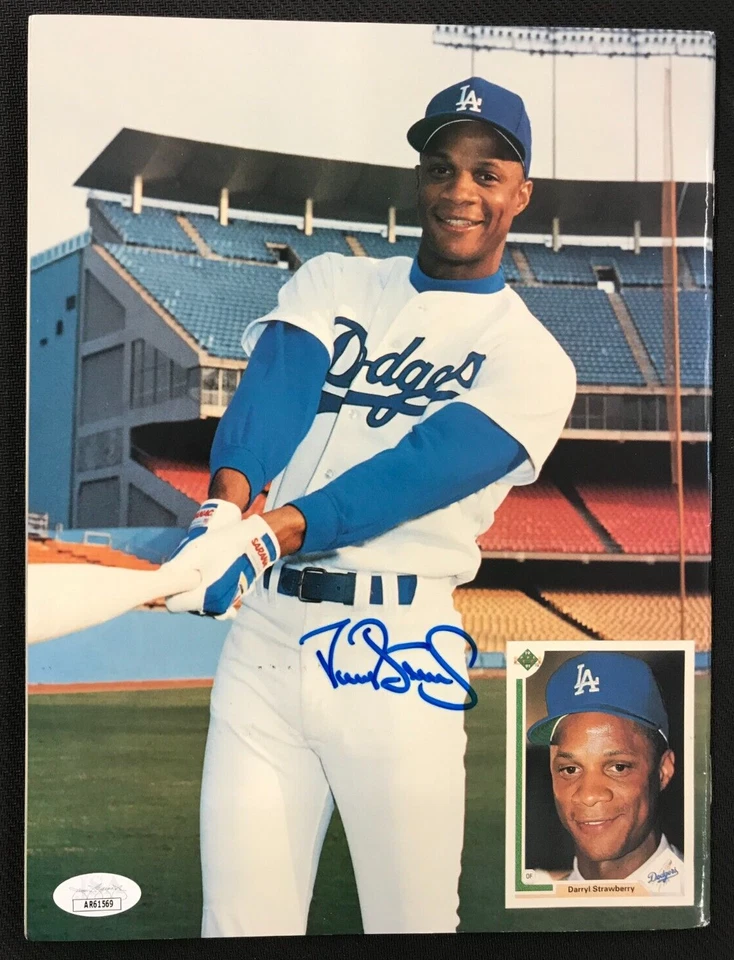 Darryl Strawberry Signed '91 Beckett Magazine JSA AUTO MLB Dodgers/Mets #18 WOW! - Image 2 of 4