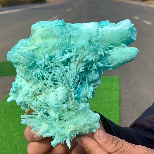 1.15LB Natural blue texture stone crystal,Heteropolar of Chinese blue aragonite - 第 4/24 張圖片