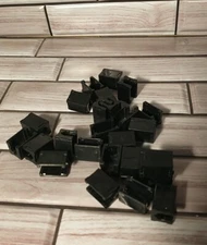 Vintage Fisher Price Construx 3/4" Beams Lot of 25 Black 1980’s Original