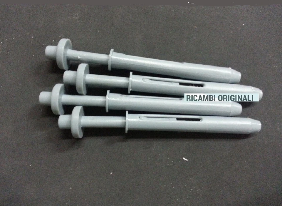 4PZ RICAMBIO MOLLE DI FISSAGGIO IN PLASTICA PER SCOLAPIATTI AD INCASSO