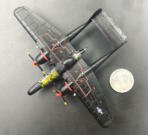 AF1 EE. UU. P-61 Black Widow 1/144 modelo de avión diecast - Imagen 4 de 12