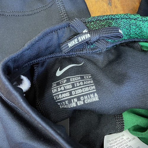 NIKE Poly Blend Color Fade Jammer Kids Swimwear - Size 20 - Color 313 - NEW - Picture 5 of 8
