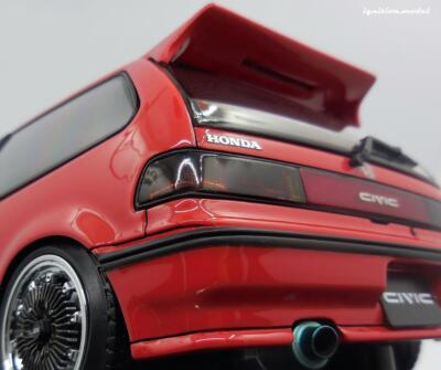 1:18 Honda Civic (EF9) SiR -- Red -- Ignition Model IG3127