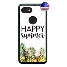 For Google Pixel 3 3XL 2XL Happy Summer Hawaii Fruit Pineapple Custom Case Cover