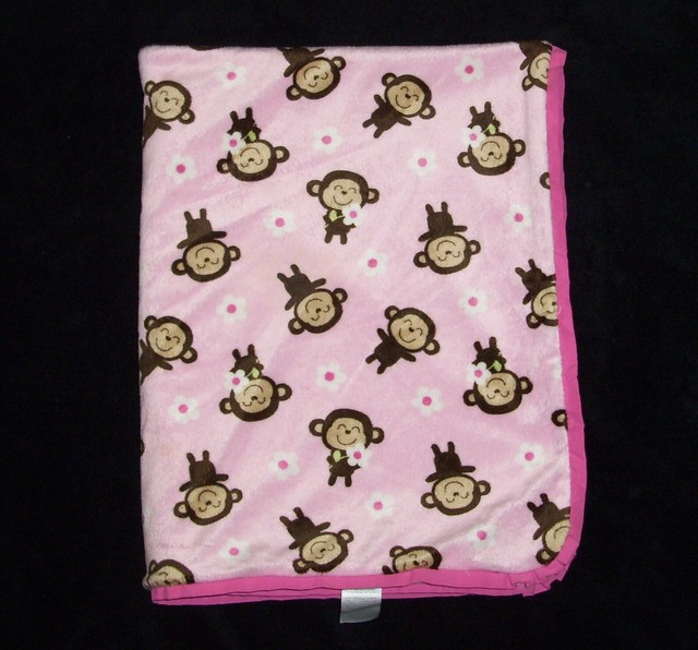 pink monkey blanket