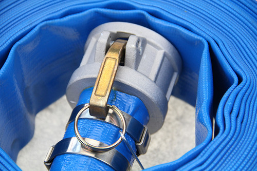 AU 2 Inch 50mm PVC Layflat Hose Water Pump Transfer Pipe Lay Flat Outlet 15/30m - Picture 10 of 11