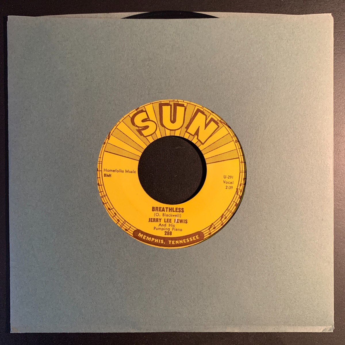 Jerry Lee Lewis - Breathless / Down The Line - RnR RAB 45rpm