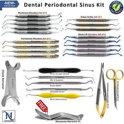 Dental Tunneling Kit Implant Surgery Periodontal Tunneling Procedure Instruments