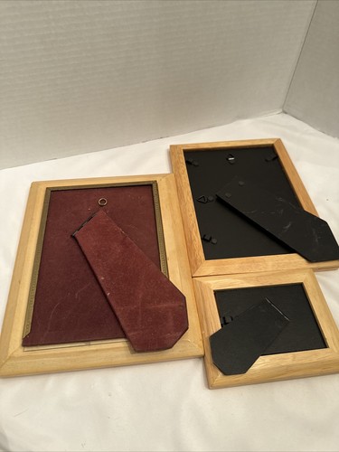 Lot of 3 Wood Photo Picture Frames 4x3, 7x5, 5x7. Free Standing - 第 7/13 張圖片