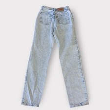 Vintage Womens Levi's 501 17501 Denim Acid Wash Light Wash Jeans USA Made 26x31