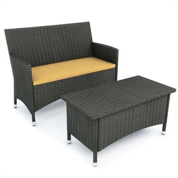 Sonax S 104 Dcp Cascade Sofa With Coffee Table Patio Chairs Stools Black For Sale Online Ebay