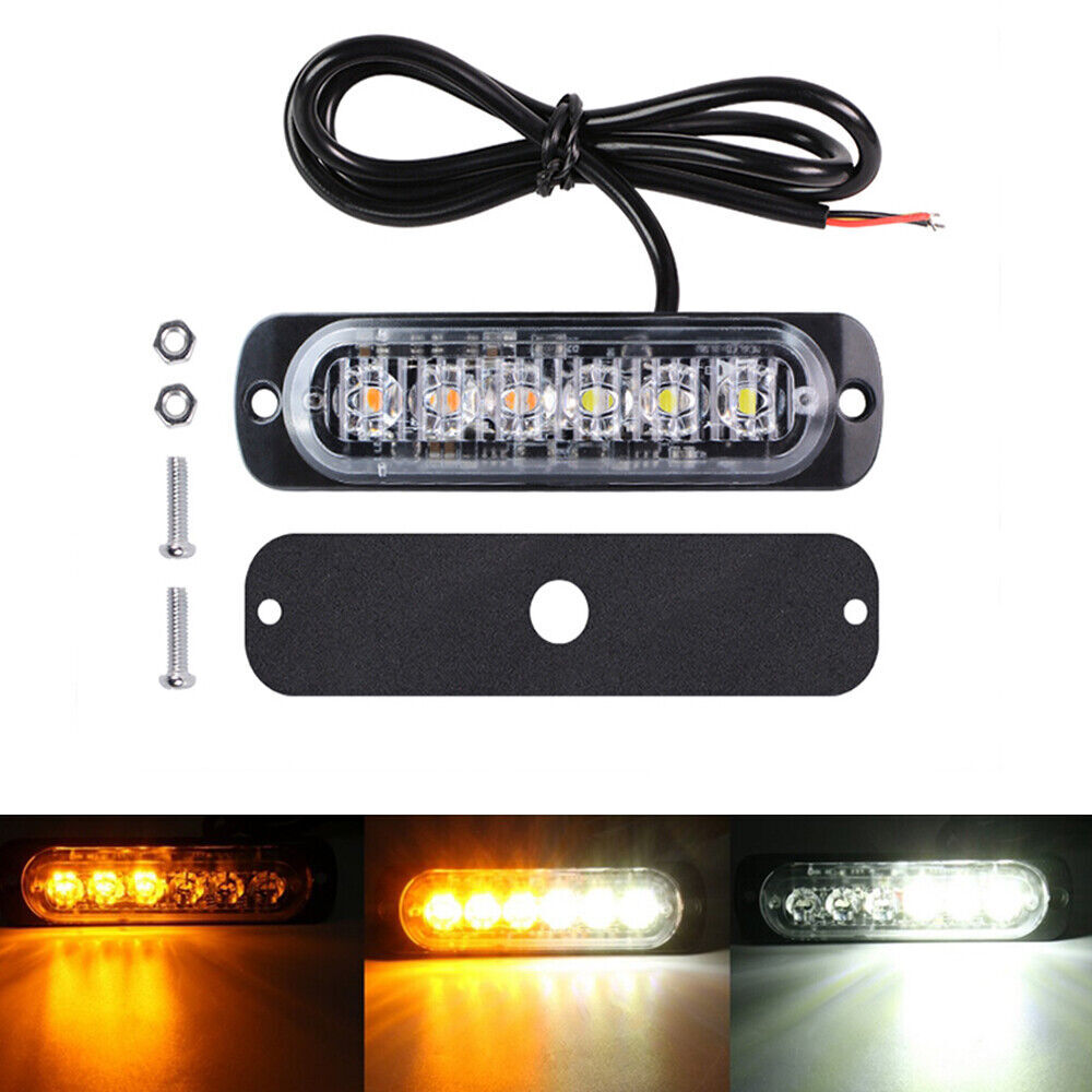 6 In. LED Emergency Warning Marker Strobe Light For Work Truck - Foto 7