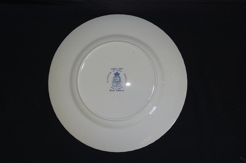 "Plato de cena arremolinado con aerosoles azules Royal Worcester Inglaterra 10 1/2" - Imagen 3 de 4