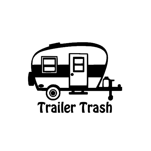 Trailer Trash Decal \ Camper Decal for Yeti \ Camping decal \ Decal for car Trailer Trash Decal \ Camper Decal for Yeti \ Camping decal \ Decal for car