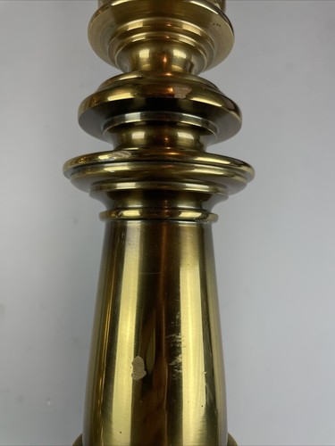 Stiffel Brass Lamp Set Hollywood Regency MCM Vintage Pair 34.5” Tall Buffet Lamp - Picture 13 of 14