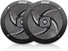 Pyle Marine Speakers - 4 Inch 2 Way Waterproof And Weather Resistant Outdoor Aud