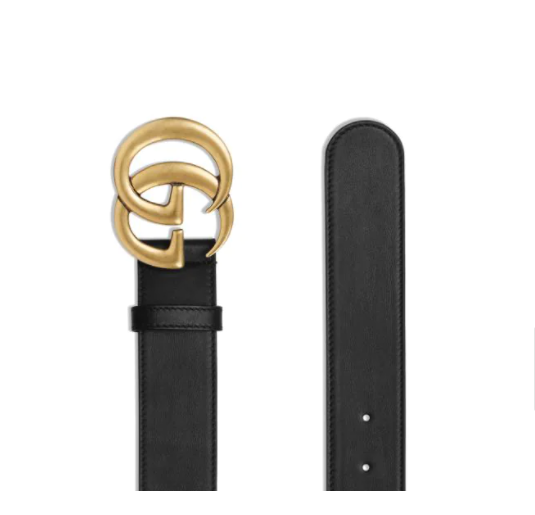 Gucci Wide Leather Belt Size 85 (US 4) Black With Receipt | eBay