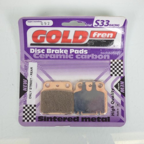 Plaquettes De Frein Gold Fren Pour Quad Adly 320 Hurricane 2008-2009 - Métal Fritté, Qualité S3 - Paire Neuve