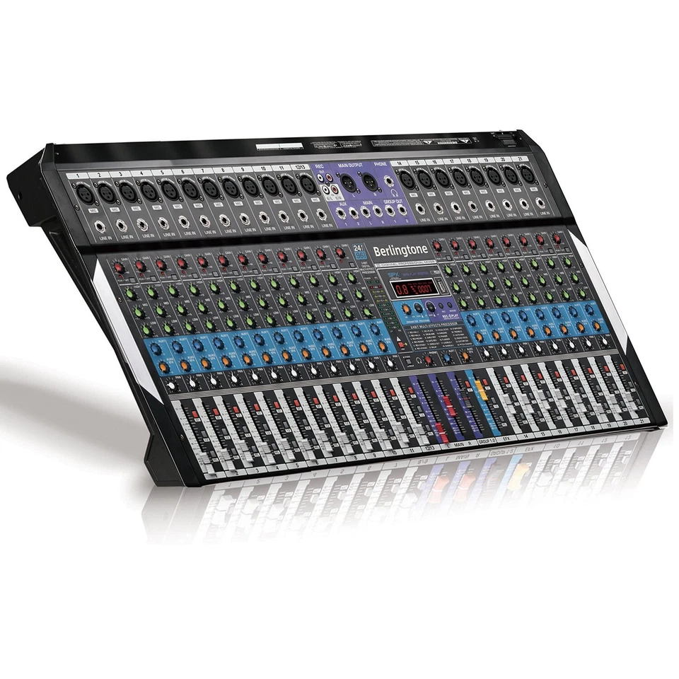 Berlingtone BT-20MX- 20 Channel Professional Bluetooth Studio Audio Mixer, USB - Image 2 of 4