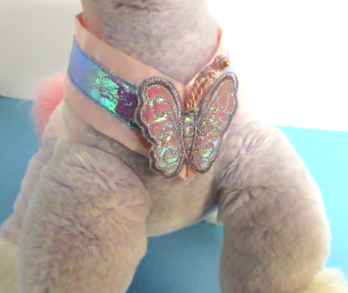 Vintage Animal Alley Pink & Purple Unicorn 15" Plush Butterfly Collar Toys R Us - Bild 9 von 14