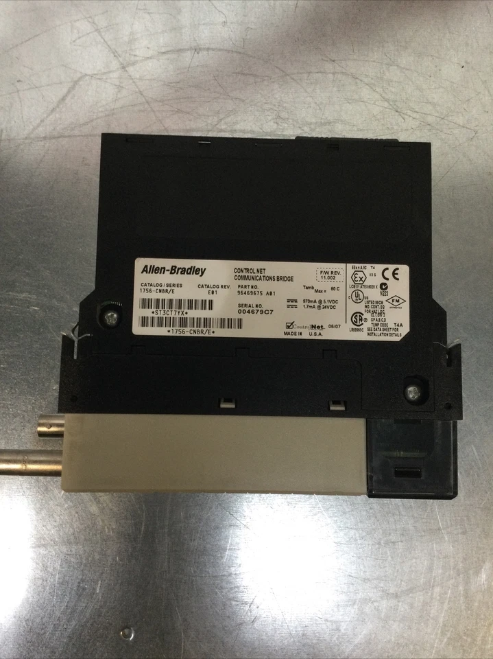 ALLEN BRADLEY 1756-CNBR CONTROL LOGIX CONTROLNET REDUNDANT BRIDGE MODULE, SER:E - Image 4 of 4