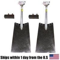 2 Pk King Of Spades Ks-s15 15 Steel D Handle Spade Shovel With 2 Foot Pads on sale 2 Pk King Of Spades Ks-s15 15 Steel D Handle Spade Shovel With 2 Foot Pads on sale