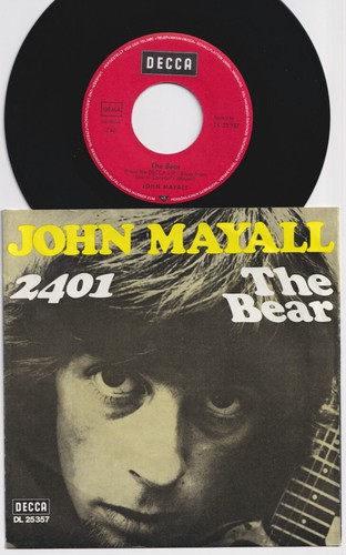 John MAYALL * 2401 * 1969 German 45 * BRITISH BLUES * Mick Taylor * Listen! - Picture 2 of 2