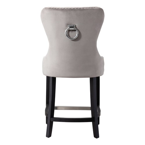 24" Tufted Velvet Counter Stool - Picture 24 of 66