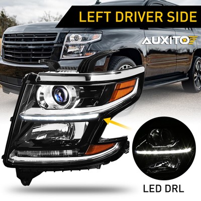 Fits 2015-2020 Chevrolet Tahoe Suburban Headlights Lamps Left LH Waterproof EAW