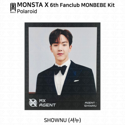 MONSTA X 6th Fan Club Monbebe Official Scratch Selfie Polaroid