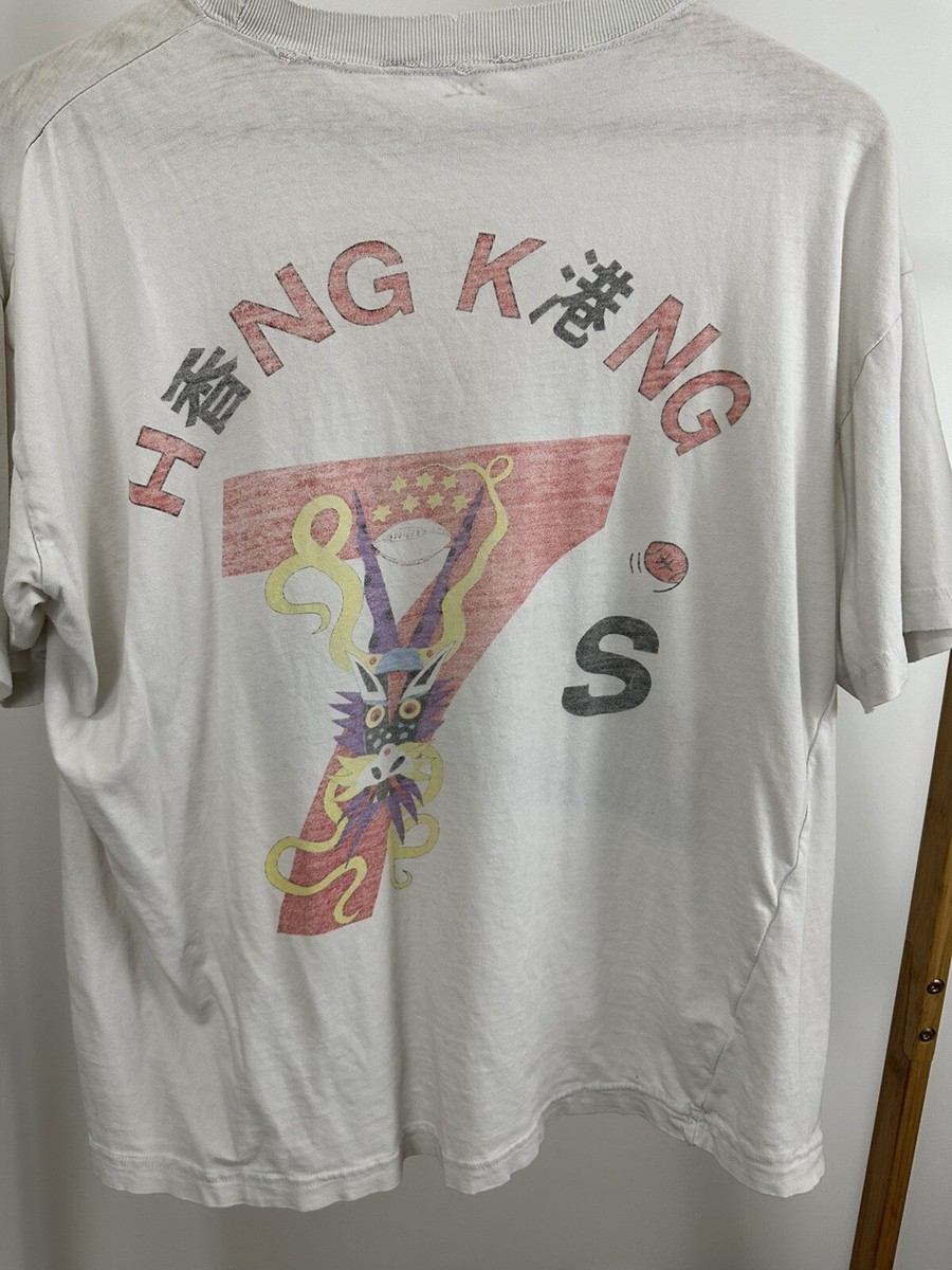 VTG 90s Hong Kong Seven's 1992 Rugby Tournament Distressed