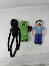Minecraft 10" Plush Enderman Black Mojang Stuffed Animal Toy Lot Of 3