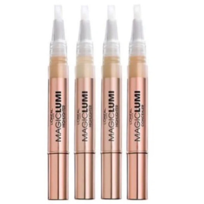 Lot of 4 L'Oréal Paris Magic Lumi Highlighter, Deep, 0.05 fl. oz. #866