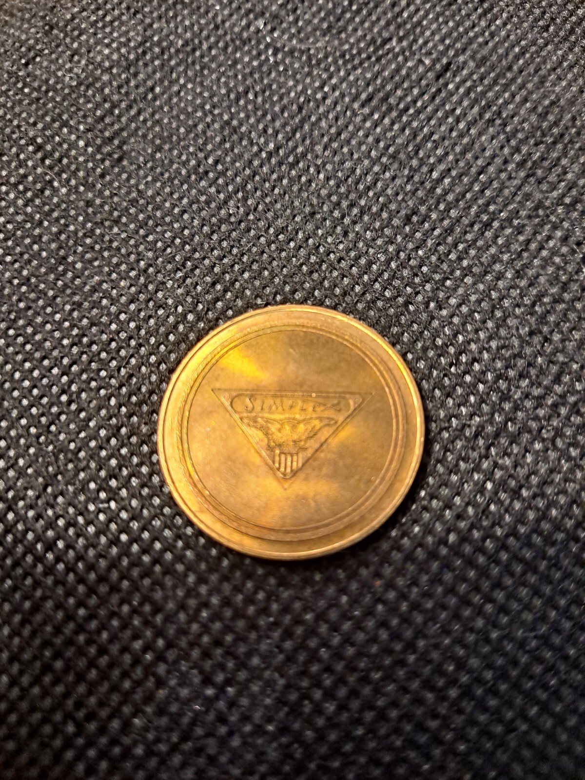 1912 SIMPLEX SPEEDSTER CAR TOKEN!   e6330UXX