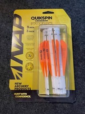 NAP Quikspin Quikfletch 3 Inch 3 Pack Orange (NAP-60-671W)