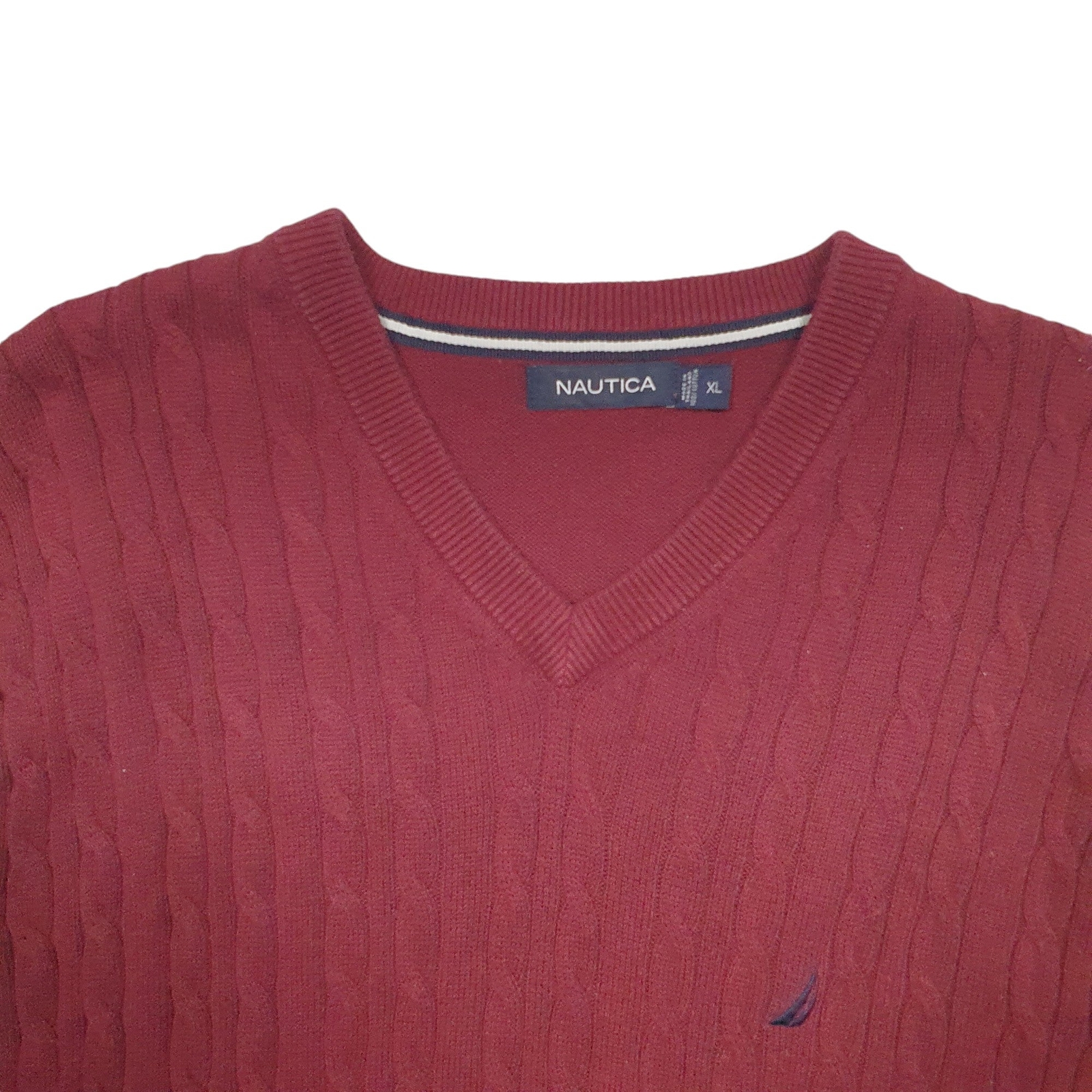 NAUTICA Tank Top Knit Jumper Sweatshirt Mens XL image 2