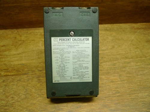 CALCULADORA DE COLECCIÓN JCE PORCENT FAIRCHILD DISPLAY FUNCIONA PERFECTAMENTE - Imagen 8 de 17
