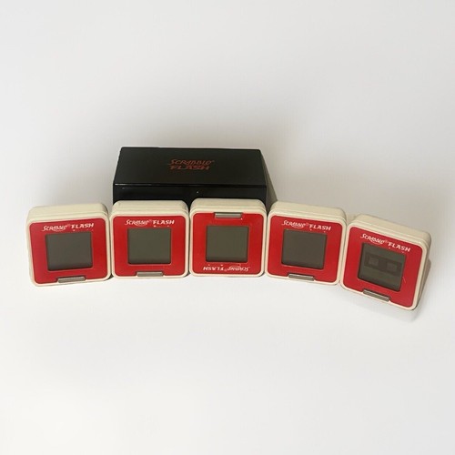Hasbro 24860 Scrabble Flash Handheld Electronic Game Complete Tested