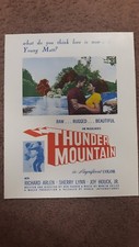 1947 Thunder Mountain Poster Pressbook Near Mint Great to frame
