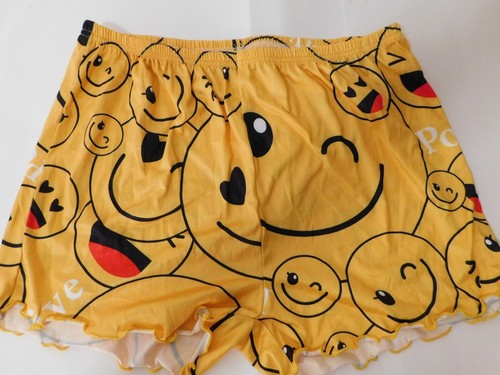 Conjunto de pijama corto con estampado de cara sonriente para mujer talla XL - Imagen 4 de 6