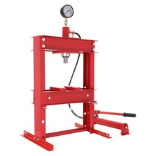 10 Ton Hydraulic Shop Press w/ Press Plates H-Frame Benchtop Press Stand 3 Gear