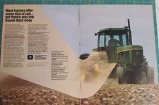 John Deere  Tractors 1973 2 page Magazine Ad Sound Gard Body 4630
