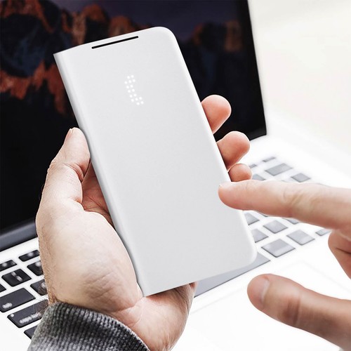 Funda Samsung Galaxy S21 Plus LED View Cover Original Samsung – Gris - Imagen 4 de 5
