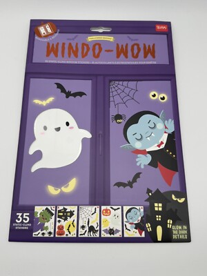 Legami Windo - Wow mit 35 Elektrostatische Fensteraufkleber Halloween Edition