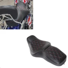 1-Piece Two-Up Seat Full Set For Harley Road King FLHR / FLHRI FLHRCI 1997-2007 