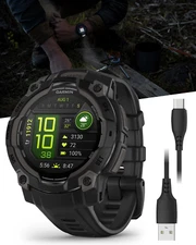Garmin Instinct 3, AMOLED, 45 mm GPS Outdoor Rugged Smartwatch, Black
